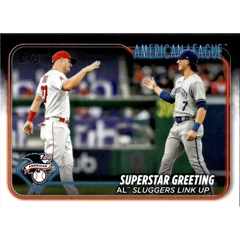 2024 Topps #413 Superstar Greeting NM-MT American League Baseball Card - Baseball Card Single