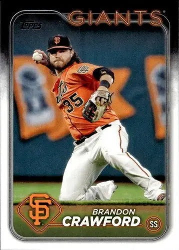 2024 Topps #416 Brandon Crawford NM-MT Giants ID:73973 - Baseball Card Single