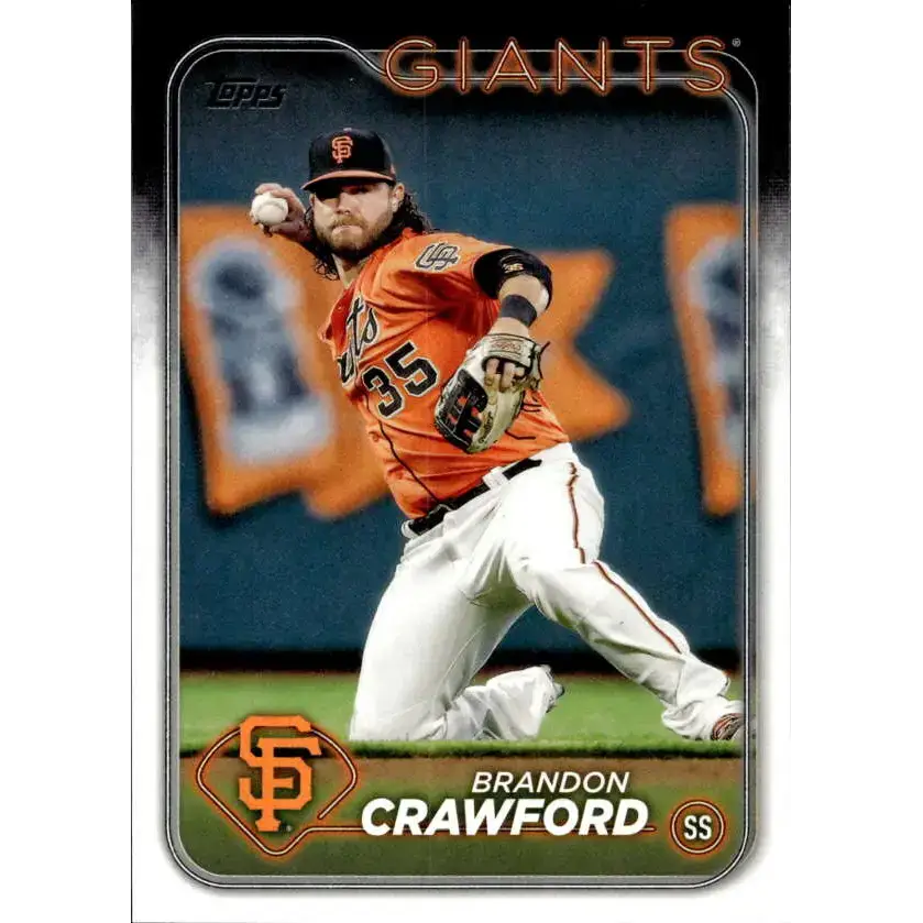2024 Topps #416 Brandon Crawford NM-MT San Francisco Giants Baseball Card - Baseball Card Single
