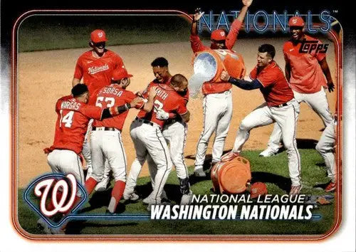 2024 Topps Washington Nationals team card with original gloss, NM-MT condition