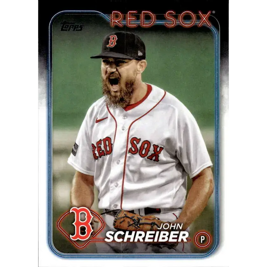2024 Topps #426 John Schreiber NM-MT Boston Red Sox Baseball Card - Baseball Card Single
