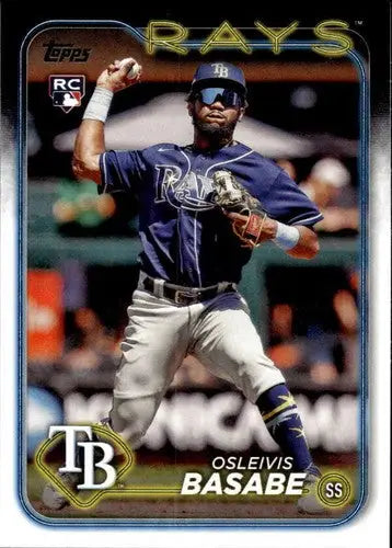 2024 Topps #440 Osleivis Basabe NM-MT RC Rookie Rays ID:70952 - Baseball Card Single