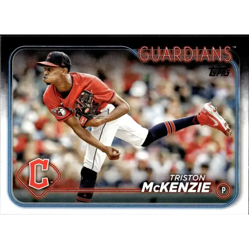 2024 Topps #449 Triston McKenzie NM-MT Cleveland Guardians Baseball Card - Baseball Card Single