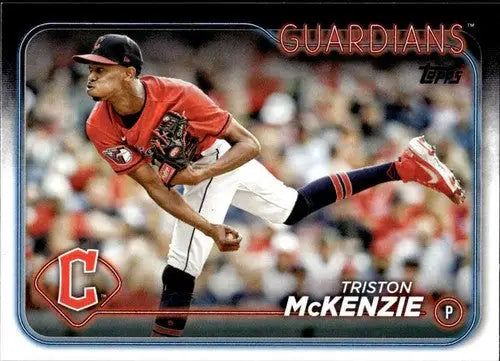 2024 Topps #449 Triston McKenzie NM-MT Guardians ID:70955 - Baseball Card Single