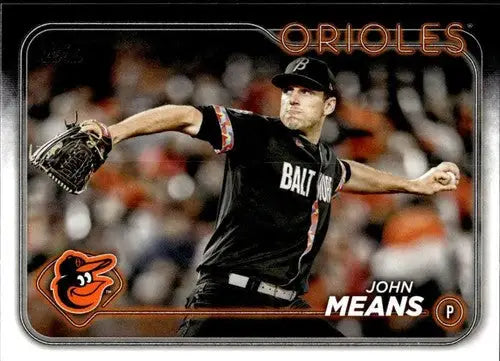2024 Topps #457 John Means NM-MT Orioles ID:70957 - Baseball Card Single