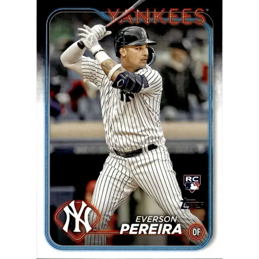 2024 Topps #461 Everson Pereira NM-MT RC Rookie New York Yankees Baseball Card - Baseball Card Single