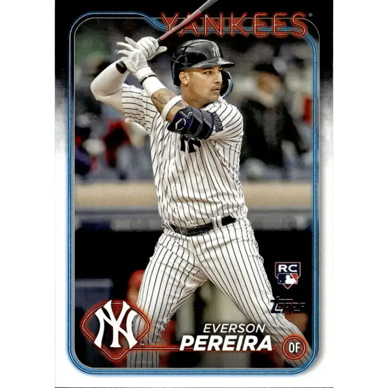 2024 Topps #461 Everson Pereira NM-MT RC Rookie New York Yankees Baseball Card - Baseball Card Single