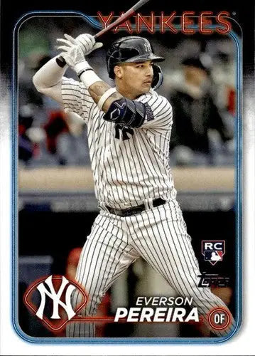 2024 Topps #461 Everson Pereira NM-MT RC Rookie Yankees ID:70958 - Baseball Card Single
