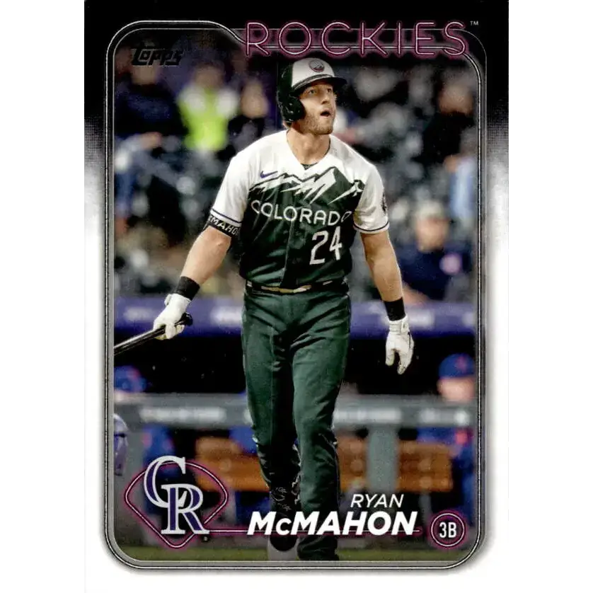 2024 Topps #462 Ryan McMahon NM-MT Colorado Rockies Baseball Card - Baseball Card Single