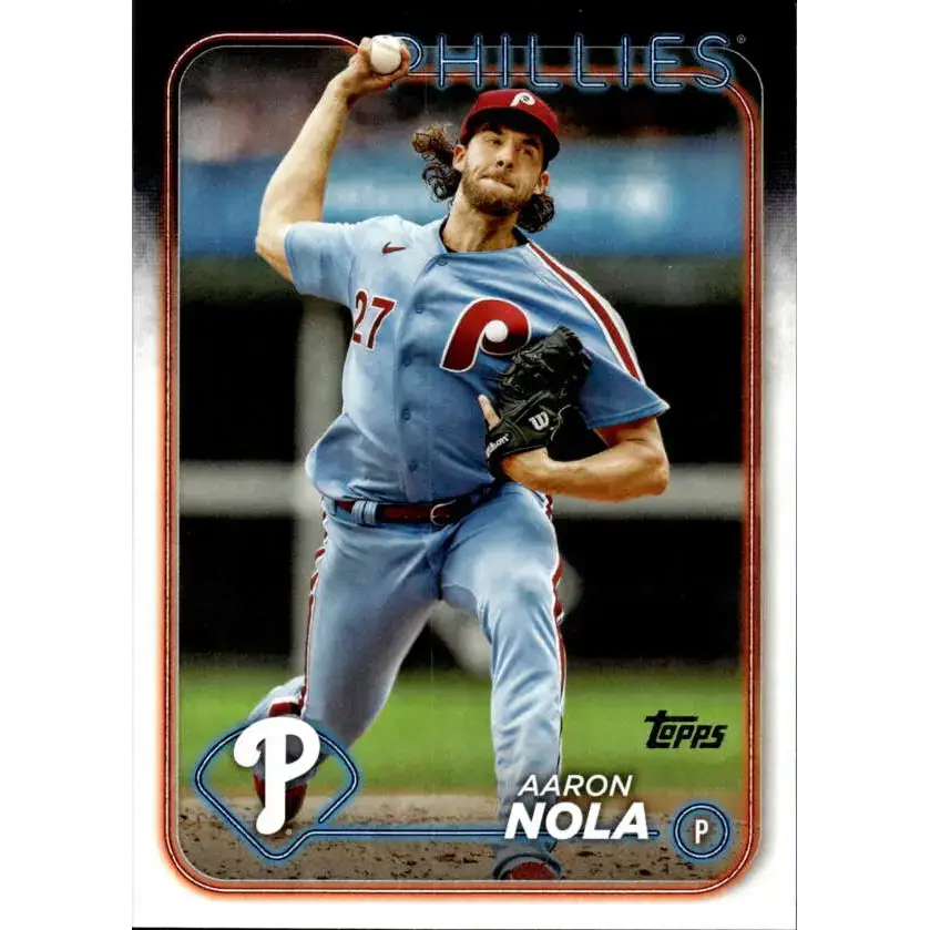2024 Topps #463 Aaron Nola NM-MT Philadelphia Phillies Baseball Card - Baseball Card Single
