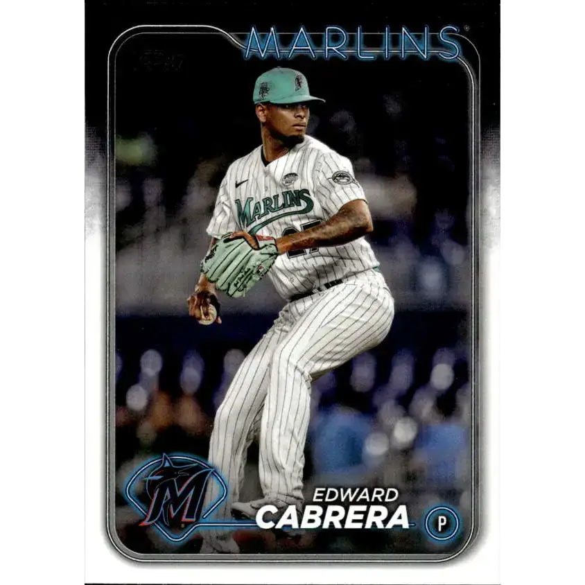 2024 Topps #465 Edward Cabrera NM-MT Miami Marlins Baseball Card - Baseball Card Single