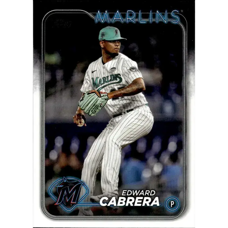 2024 Topps #465 Edward Cabrera NM-MT Miami Marlins Baseball Card - Baseball Card Single