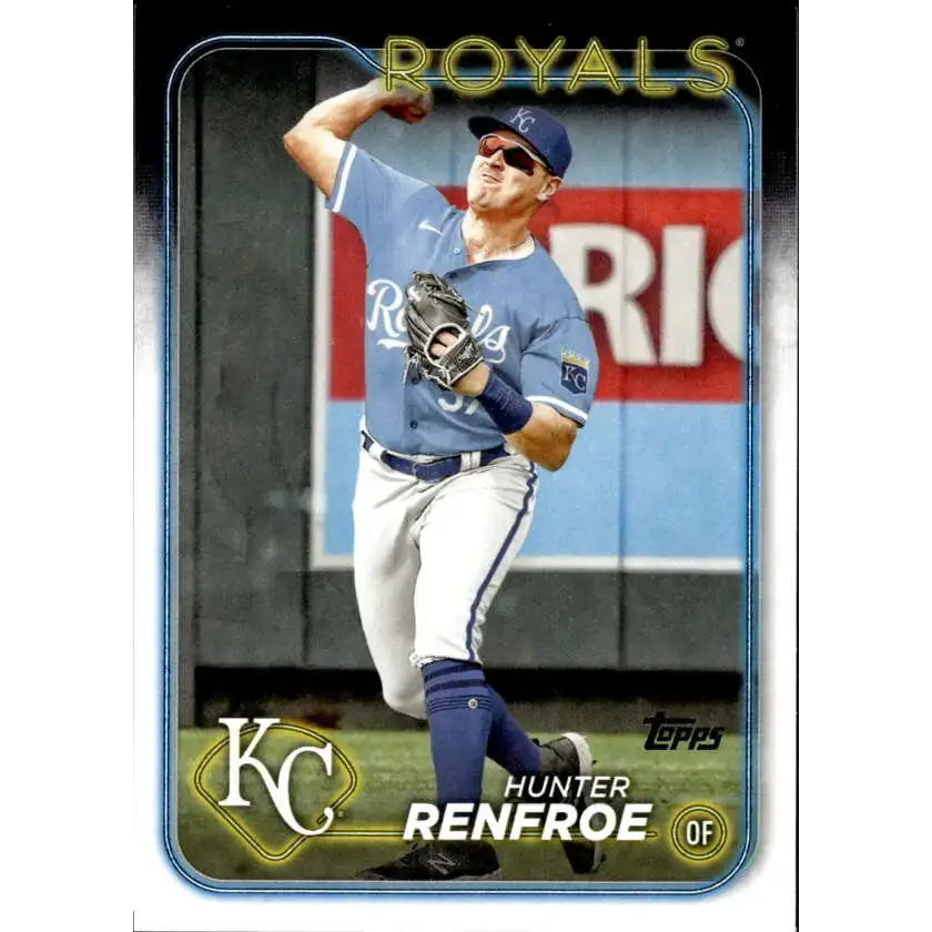 2024 Topps #468 Hunter Renfroe NM-MT Kansas City Royals Baseball Card - Baseball Card Single
