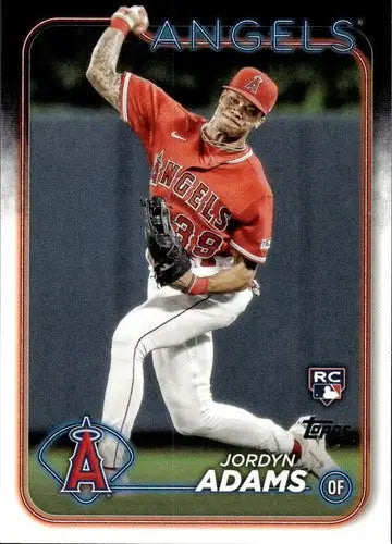 2024 Topps Jordyn Adams rookie angels baseball card with original gloss ID 75088