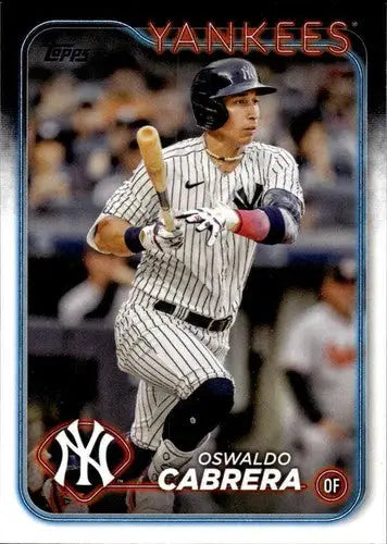 Oswaldo Cabrera baseball card 2024 Topps #479 original gloss NM-MT Yankees ID:75092