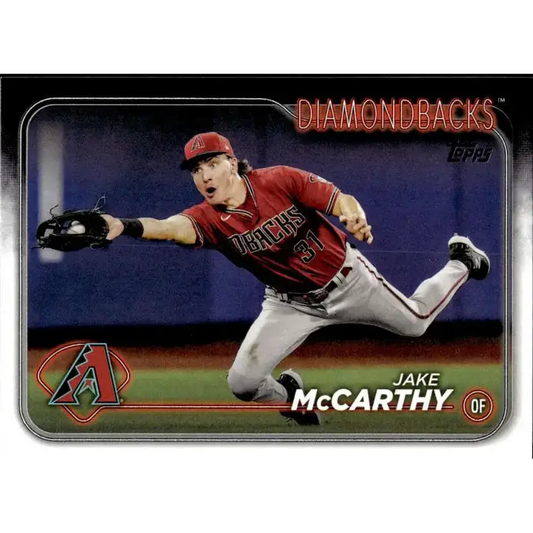2024 Topps #482 Jake McCarthy NM-MT Arizona Diamondbacks Baseball Card - Baseball Card Single