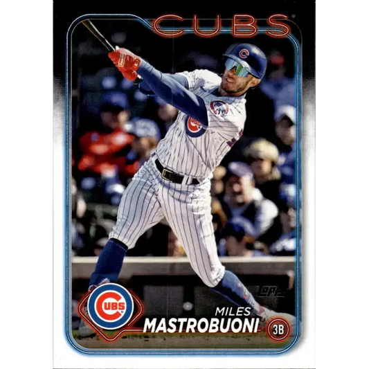 2024 Topps #489 Miles Mastrobuoni NM-MT Chicago Cubs Baseball Card - Baseball Card Single