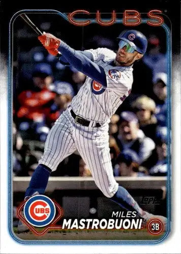 2024 Topps #489 Miles Mastrobuoni NM-MT Cubs ID:75099 ID:75099 - Baseball Card Single