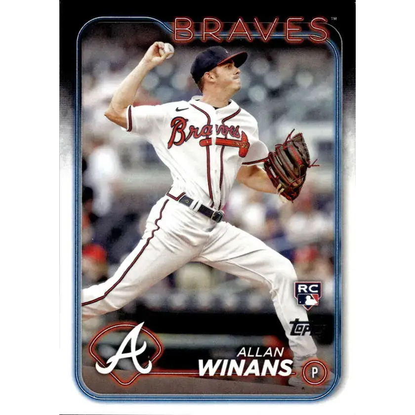 2024 Topps #494 Allan Winans NM-MT RC Rookie Atlanta Braves Baseball Card - Baseball Card Single