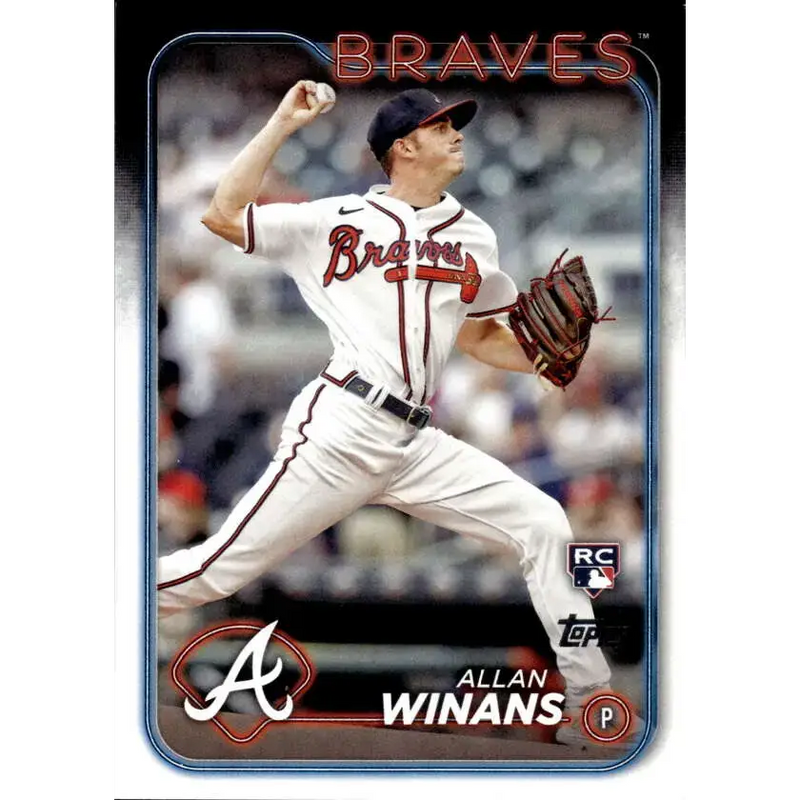 2024 Topps #494 Allan Winans NM-MT RC Rookie Atlanta Braves Baseball Card - Baseball Card Single