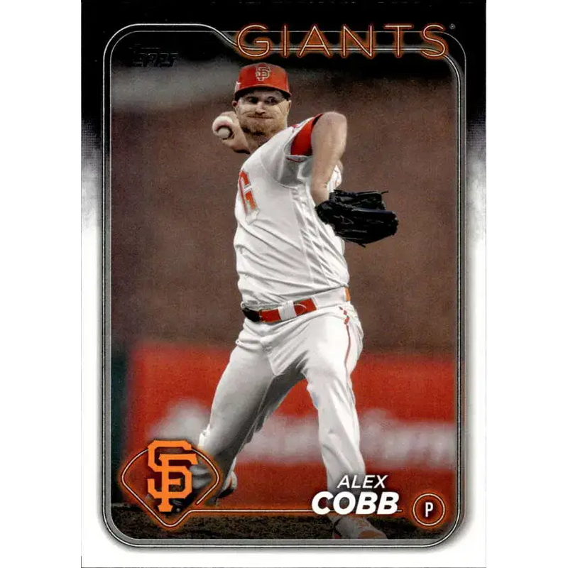 2024 Topps #497 Alex Cobb NM-MT San Francisco Giants Baseball Card - Baseball Card Single