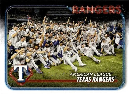 2024 Topps #498 Team Card NM-MT Rangers ID:70972 - Baseball Card Single