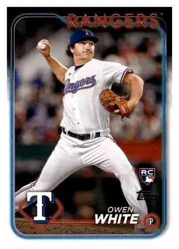 2024 Topps #5 Owen White NM-MT RC Rookie Rangers ID:68225 - Baseball Card Single