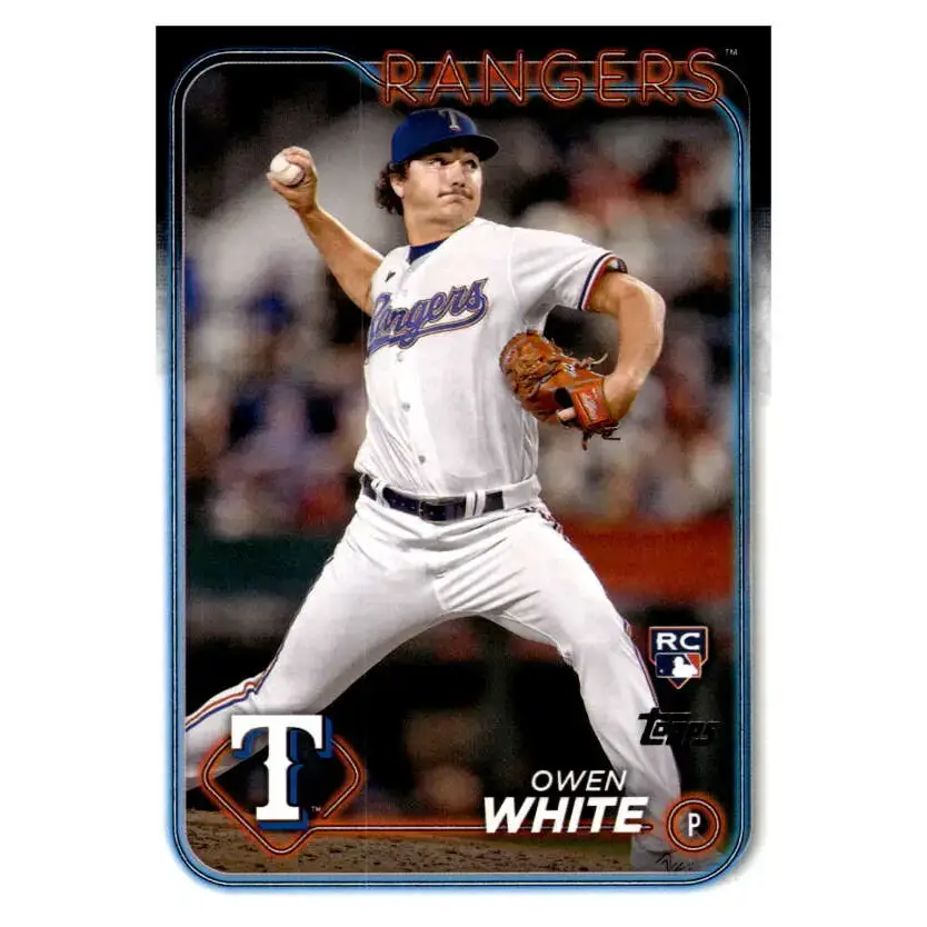2024 Topps #5 Owen White NM-MT RC Rookie Texas Rangers Baseball Card - Baseball Card Single