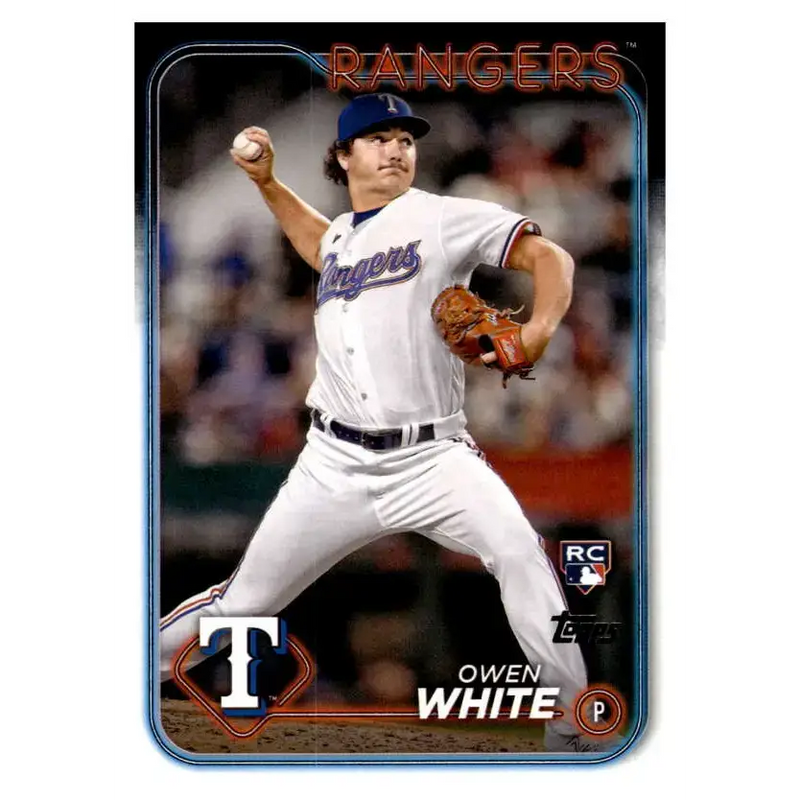2024 Topps #5 Owen White NM-MT RC Rookie Texas Rangers Baseball Card - Baseball Card Single