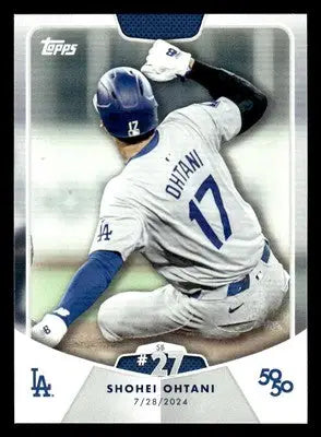 Shohei Ohtani baseball card from 2024 Topps 50/50 series featuring Shohei Ohtani #59