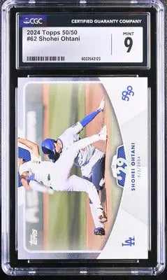 Graded 2024 Topps Shohei Ohtani baseball card CGC 9 shohei ohtani baseball collectible