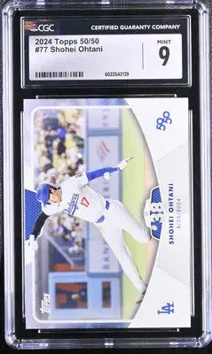 Graded Shohei Ohtani baseball card 2024 Topps 50/50 CGC 9 baseball cgc collectible