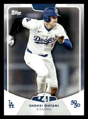 Baseball trading card of Shohei Ohtani from 2024 Topps 50/50 series featuring Shohei Ohtani
