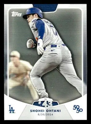 Topps Shohei Ohtani baseball card from 2024 Topps 50/50 series featuring Shohei Ohtani from Los Angeles