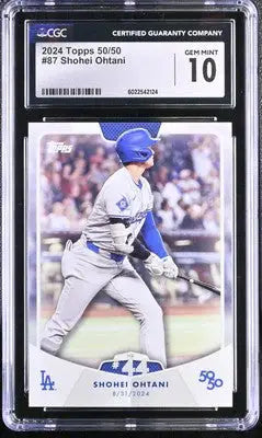 Shohei Ohtani 2024 Topps 50/50 baseball card Gem Mint 10 CGC certified