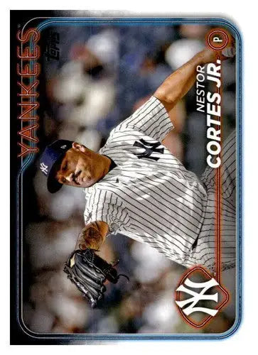 2024 Topps Nestor Cortes Jr baseball card with original gloss, Yankees player collectible