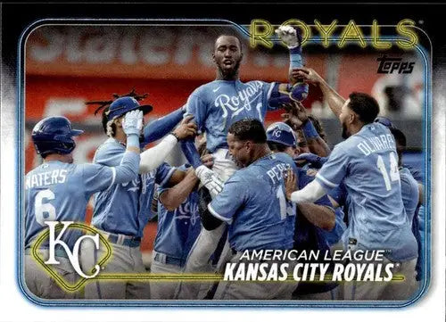 Kansas City Royals baseball card with original gloss from 2024 Topps Team Card NM-MT