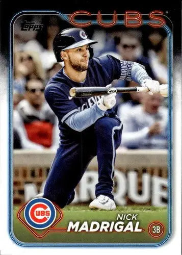 2024 Topps Nick Madrigal baseball card with original gloss NM-MT Cubs ID 75112