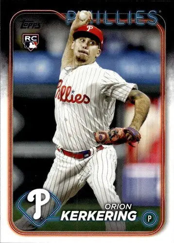 2024 Topps #520 Orion Kerkering NM-MT RC Rookie Phillies ID:70983 - Baseball Card Single