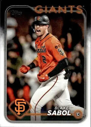 2024 Topps Blake Sabol NM-MT baseball card with original gloss, Giants collectible