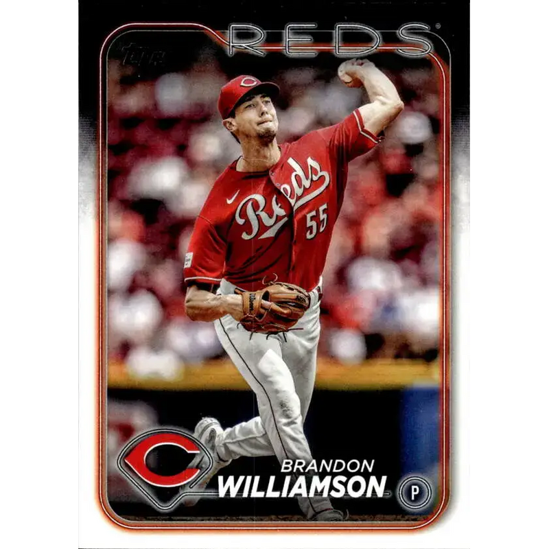 2024 Topps #522 Brandon Williamson NM-MT Cincinnati Reds Baseball Card - Baseball Card Single