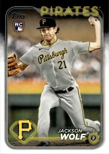 2024 Topps #523 Jackson Wolf NM-MT RC Rookie Pirates ID:70985 - Baseball Card Single