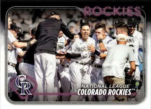 Colorado Rockies baseball team card 2024 Topps #526 original gloss NM-MT