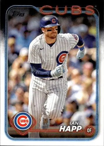 Ian Happ baseball card with original gloss from 2024 Topps #529 NM-MT Cubs