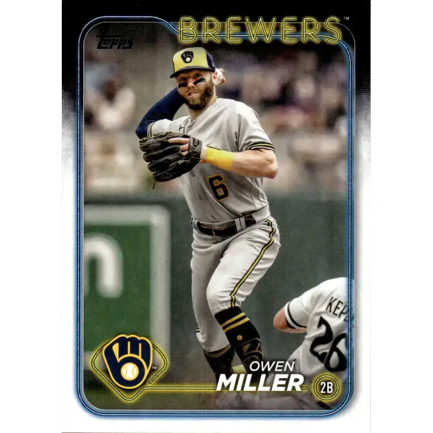 2024 Topps #537 Owen Miller NM-MT Milwaukee Brewers Baseball Card - Baseball Card Single