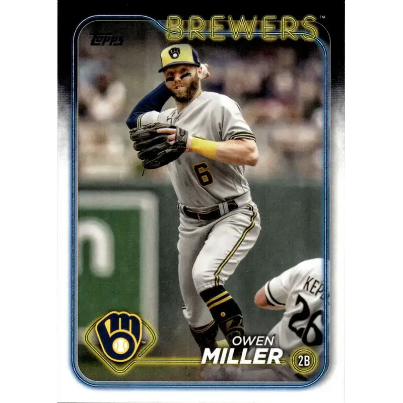 2024 Topps #537 Owen Miller NM-MT Milwaukee Brewers Baseball Card - Baseball Card Single