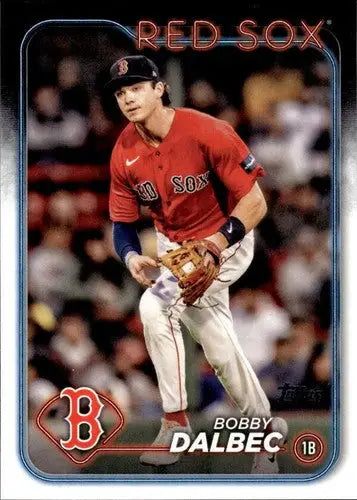 Original gloss Bobby Dalbec Red Sox baseball card from 2024 Topps series