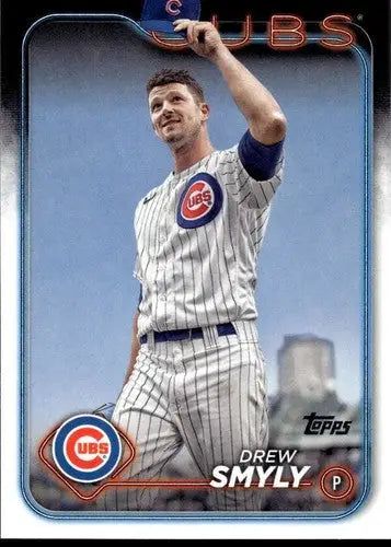 Original gloss Drew Smyly baseball card 2024 Topps NM-MT Cubs ID 75127