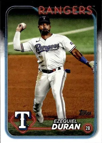 2024 Topps #555 Ezequiel Duran NM-MT Rangers ID:71000 - Baseball Card Single