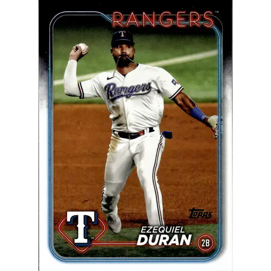 2024 Topps #555 Ezequiel Duran NM-MT Texas Rangers Baseball Card - Baseball Card Single